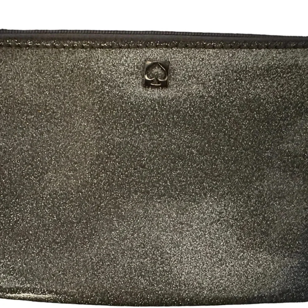Kate Spade Silver Glitter Wristlet